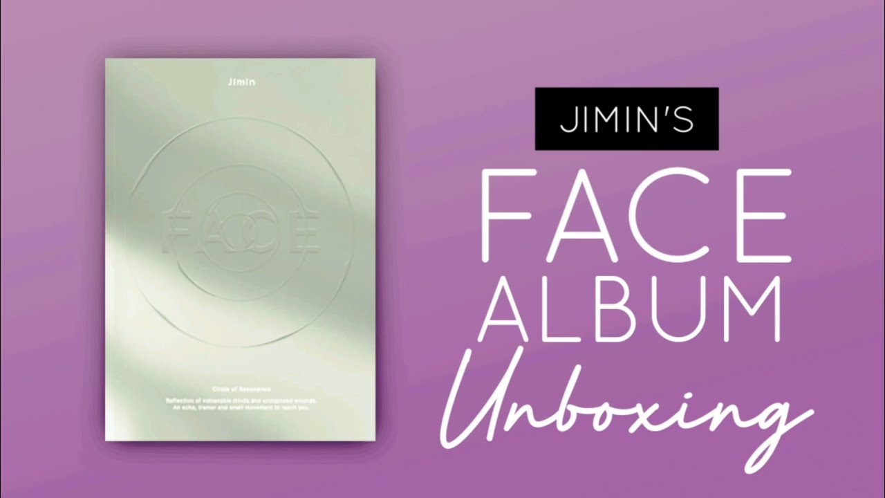 JIMIN'S Face Album Unboxing YouTube