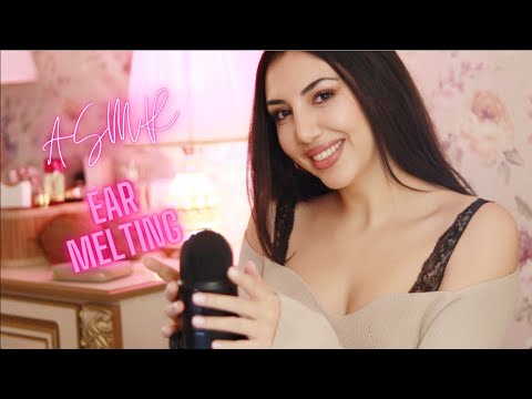 ASMR Ear Meeelting Whispers  💕 Mouth Sounds  & More ✨ 100% SENSITIVITY - Trigger Assortment
