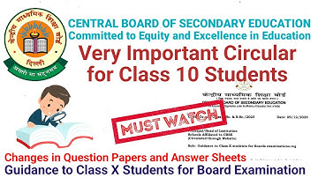 CBSE IMPORTANT CIRCULAR FOR CLASS 10 BOARD EXAM #cbseboard2026 #boardexamupdates #boardexamchanges