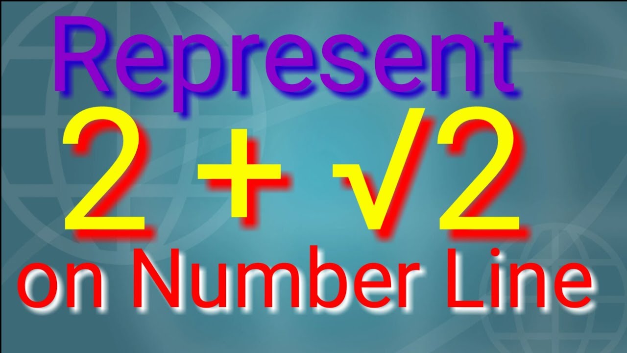 Represent 2 2 On The Number Line Youtube