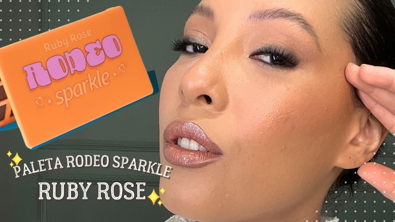 Maquiagem Iluminada com a Paleta Rodeo Sparkle Ruby Rose ✨