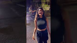Nivisha Hot Serial Tamil Actress New Dress Great Video Shorts Cleavage Queen