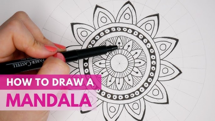 How To Draw Easy Mandala For Beginners