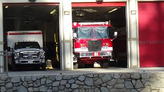 SBCoFD Medic Ambulance 91 and Medic Engine 91 responding
