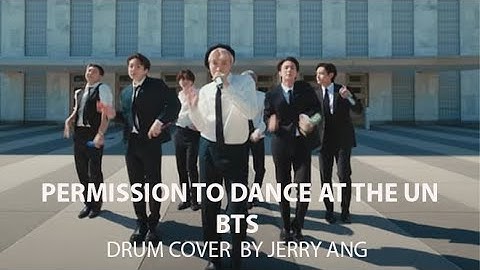#BTS#KPOP#PERMISSIONTODANCE  BTS PERMISSION TO DANCE DRUM COVER AT THE UNITED NATIONS HEADQUARTERS