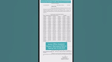HPPSC joa result typing test 2025 #hppsc #job #hpexams