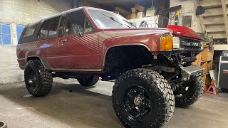 1986 Toyota 4runner 1st Generation  Solid Axle Swap video. How Far Did The Axle Move!?