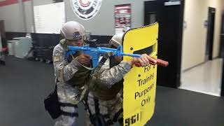 Ballistic Shield Team Training - Hiram and Dillon