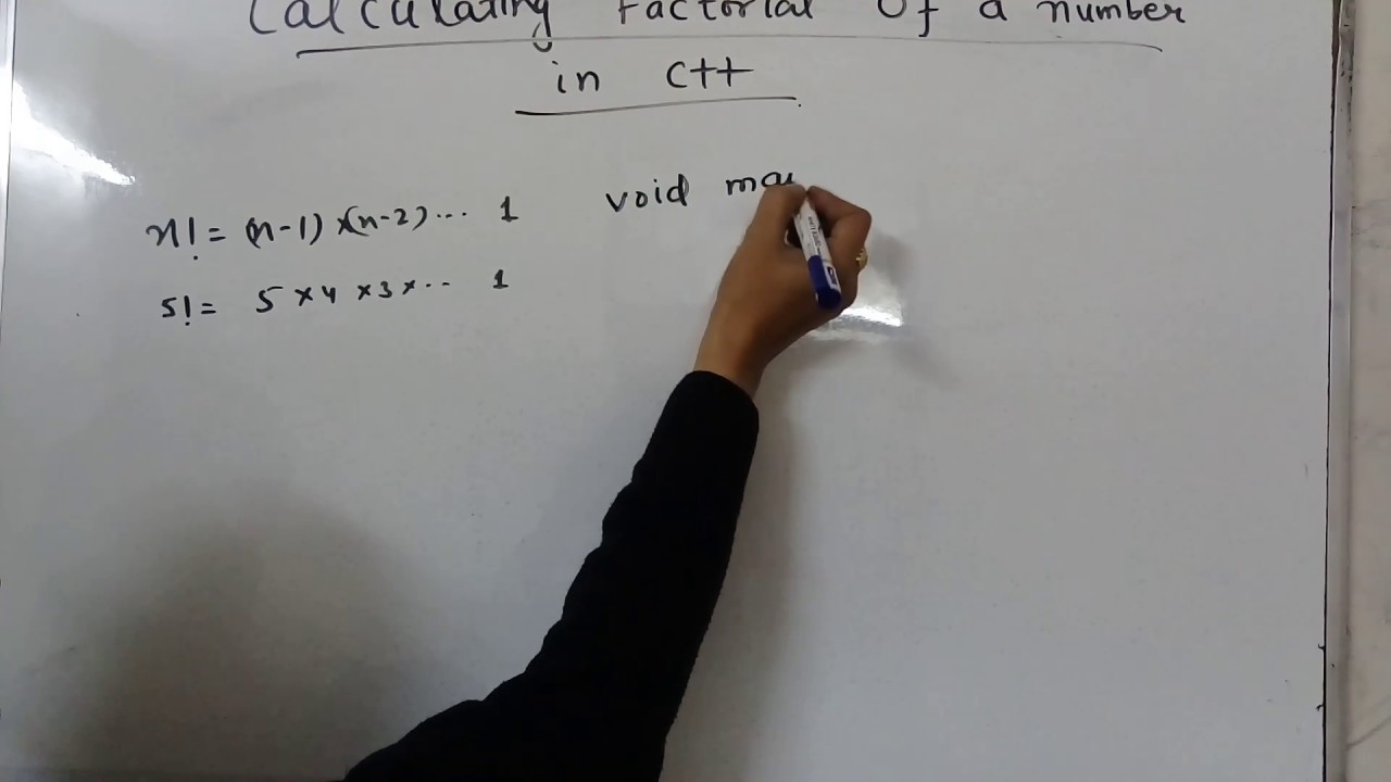 Computer science xi Factorial of a number in c++ - YouTube