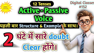 Passive Voice all Tenses | Active and Passive Voice in English Grammar | Passive Voice Practice