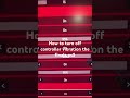 How to turn off controller vibration the finals ps5