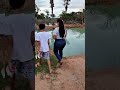 Feeding the Fish with Family! 🐟💙 #fishing #feeding #shorts #rurallife #villagelife