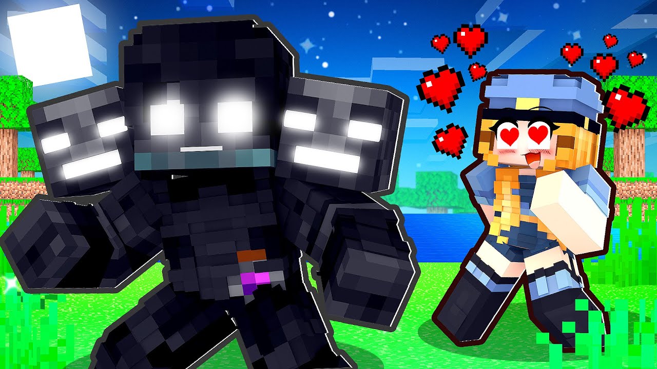 GAROTA POLICIAL se APAIXONOU pelo GAROTO WITHER no Minecraft