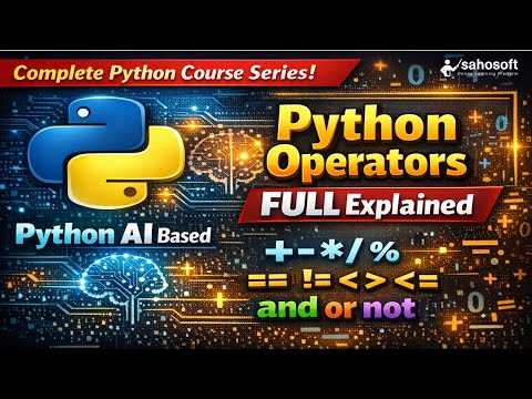 Python Operators FULL Explained 😱 | Beginners Must Watch | Python AI Based