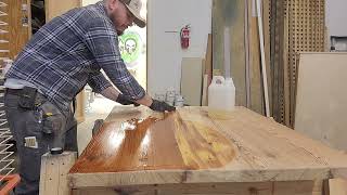 HEART PINE OILING