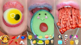 14 Minutes For Sleep Relax Study ASMR Satisfying Eating Emoji Food Compilation Mukbang screenshot 5