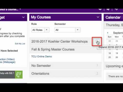 TCU Online: Logging In and Tour for Faculty