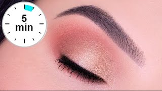 5 MINUTE Soft \& Easy Everyday Eye Look For Work or School | Drugstore Makeup