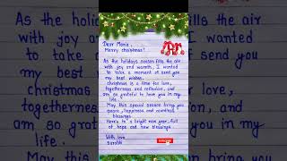 Christmas card writing | Christmas card wishes Christmas best wishes #christmas #trending #shorts