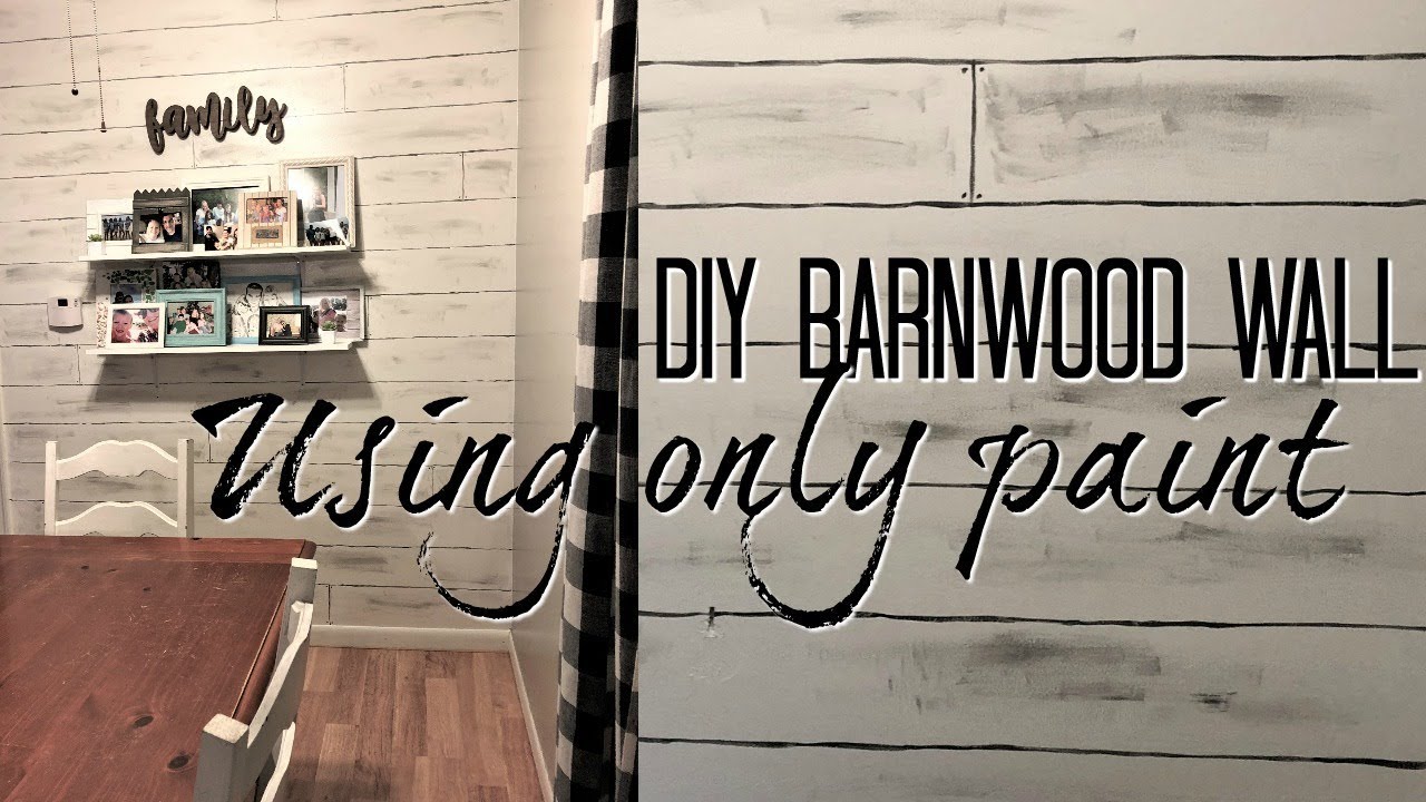 how to paint a wall to look like wood