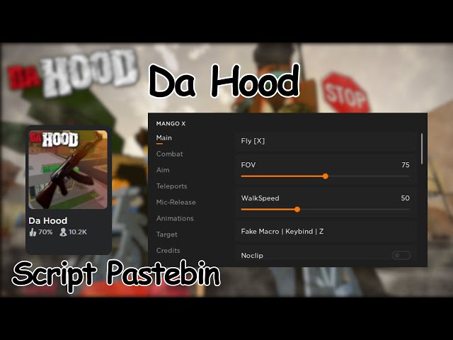 Da Hood Aimlock Script Pastebin 2023