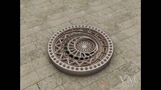 T06 - Layered Sun SVG, 3D Sun & Moon Mandala, 3D Sun