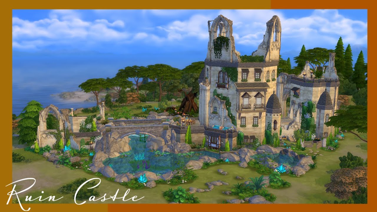 Ruin Castle The Sims 4 Speed Build Youtube