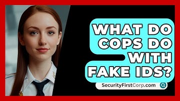What Do Cops Do With Fake IDs? - SecurityFirstCorp.com