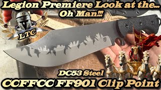 Legion Premiere Look at the CCFFCC Clip Point Bowie in DC53 Steel
