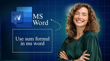 How to Use the SUM Formula in Microsoft Word Hindi/ Urdu | Easy Tutorial for Beginners"