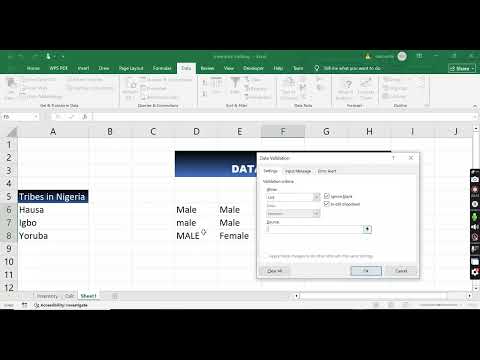 Data Validation In Excel