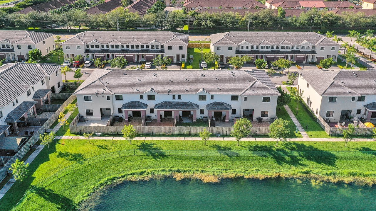 New Lakefront Townhome for sale at Hidden Lake in West Kendall, Miami