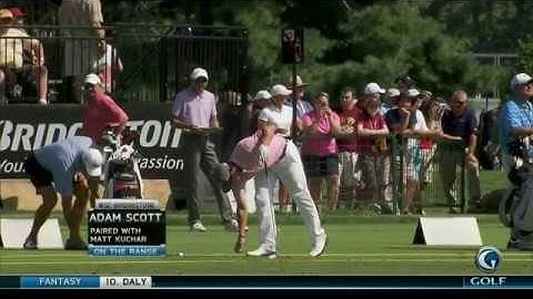 Golf Swings: Adam Scott On The Range: 08/01/12