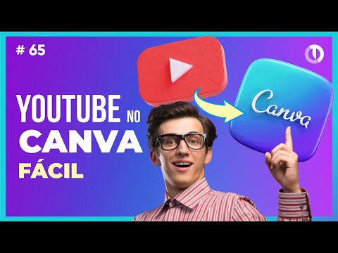 Como colocar vídeo do Youtube no Canva fácil (Curso de Canva Grátis)