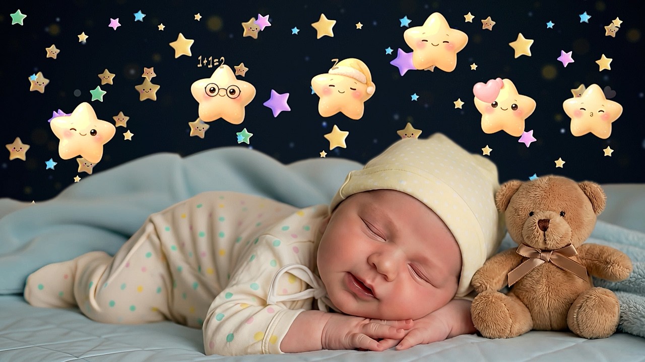 Gentle Rain & Brahms Lullaby 💤 8 Hours Baby Sleep Music | Full Night Sleep | No Ads