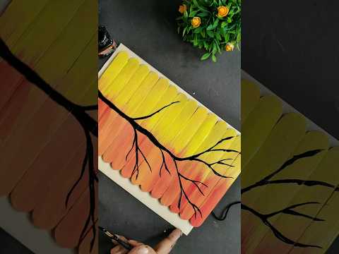 DIY room decor Ideas |Ice cream Stick Craft ideas #shorts #diy #shortsfeed #painting #ytshorts #art
