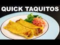 Flautas / taquitos | corn & flour | quick bean filling