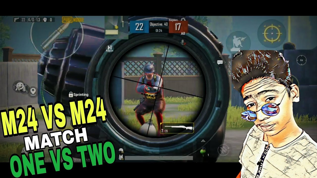 1 VS 2 M24 MATCH IN TDM || FULL GYRO + 4 FINGER CLAW 🔥 || GAMING ...