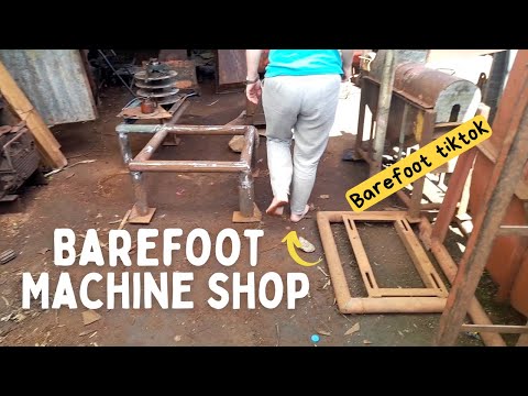 Going barefoot everywhere and at the machine shop is  dangerous? | Barefoot tiktok