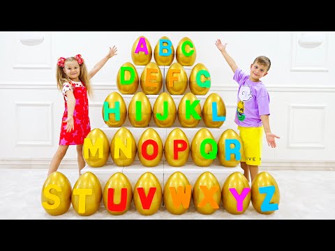 ABC Alphabet تعلم الحروف الأبجدية مع ديانا وروما 