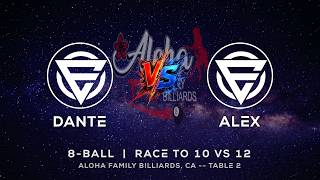 DANTE vs ALEX - ALOHA FAMILY BILLIARDS - TABLE 2 | EvoSports