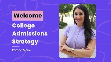 Welcome to My Channel | College Admissions Strategy & Well Rounded Admissions