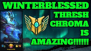 This Winterblessed Thresh Chroma is AMAZING!  - League of Legends [PBE FULL GAME]