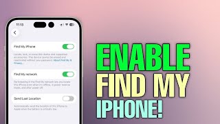 How to Enable Find My iPhone on iCloud || Tech Wash