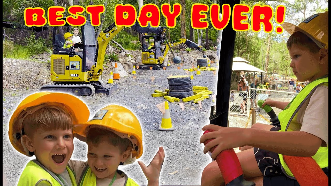 Dig It | Thunderbird Park! Kids Operate Real Diggers🚜 | Family ...