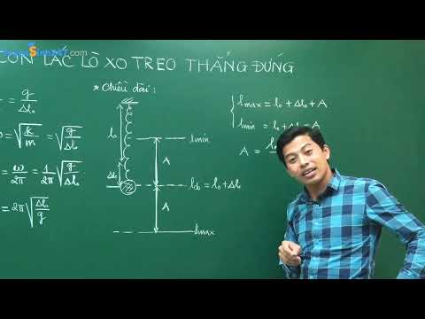 CON LẮC LÒ XO TREO THẲNG ĐỨNG, VẬT LÍ 12 - Thầy Phạm Quốc Toản - youtube