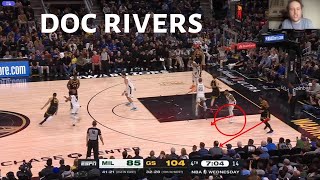 DOC RIVERS showing why his teams never win anything vs. WARRIORS