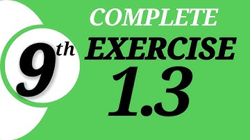 exercise 1.3 class 9