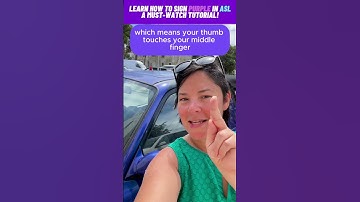 Learn ASL: How to sign the color "purple"