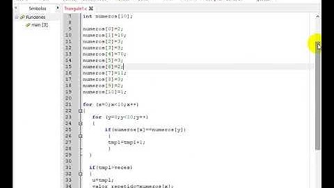 Moda de números en Lenguaje C parte 2